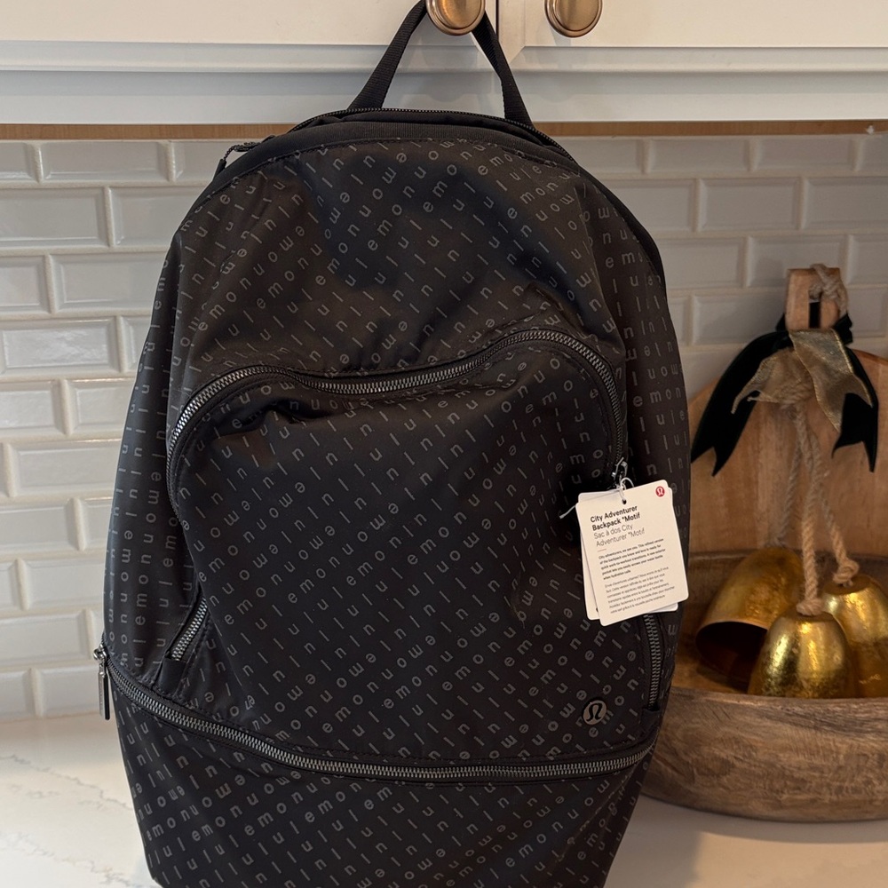 lululemon athletica Monogram Black Backpack